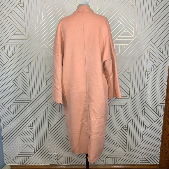 Zara Double Breasted Oversized Coat in Tangerine Blogger Fav Size US Small - Picture 9 of 12
